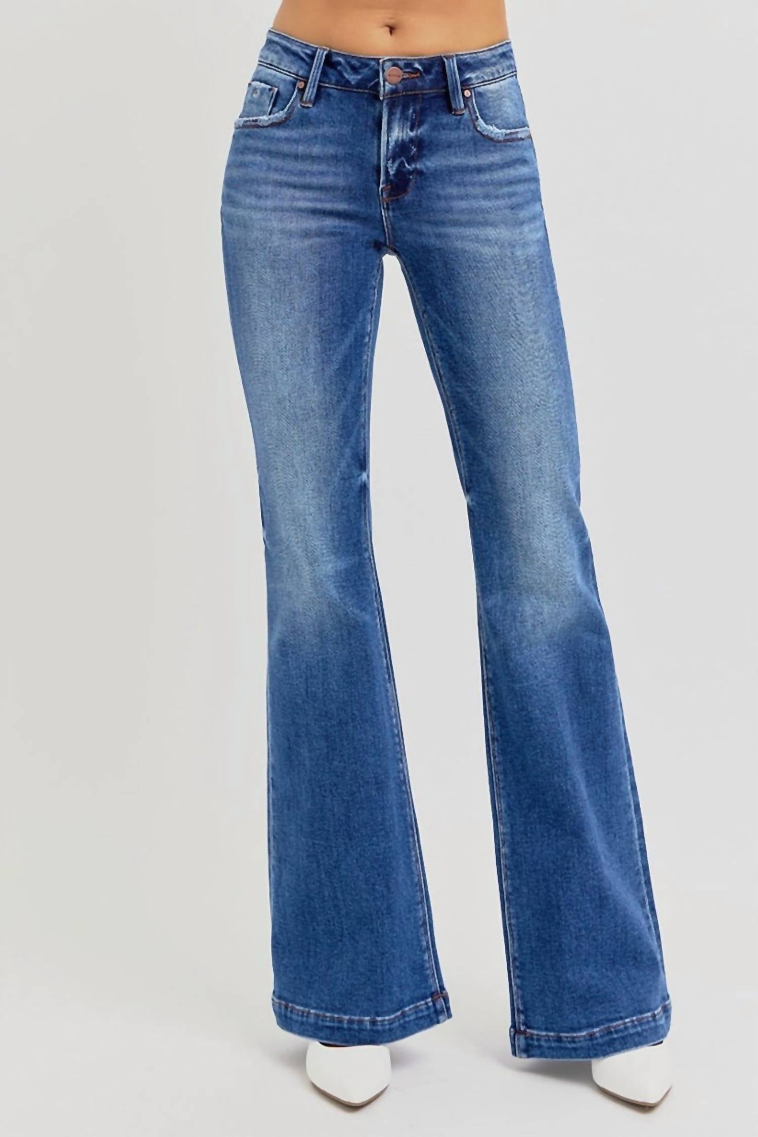 Risen - Low-rise Flare Jeans
