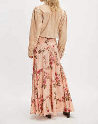 Free People Rowan Maxi Skirt in peach - women's skirt - view 4