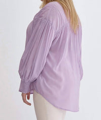 Entro - Sara Curve Pleated Detail Button Up Blouse