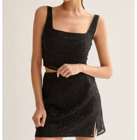 Crescent - Roxanna Beaded Mini Skirt