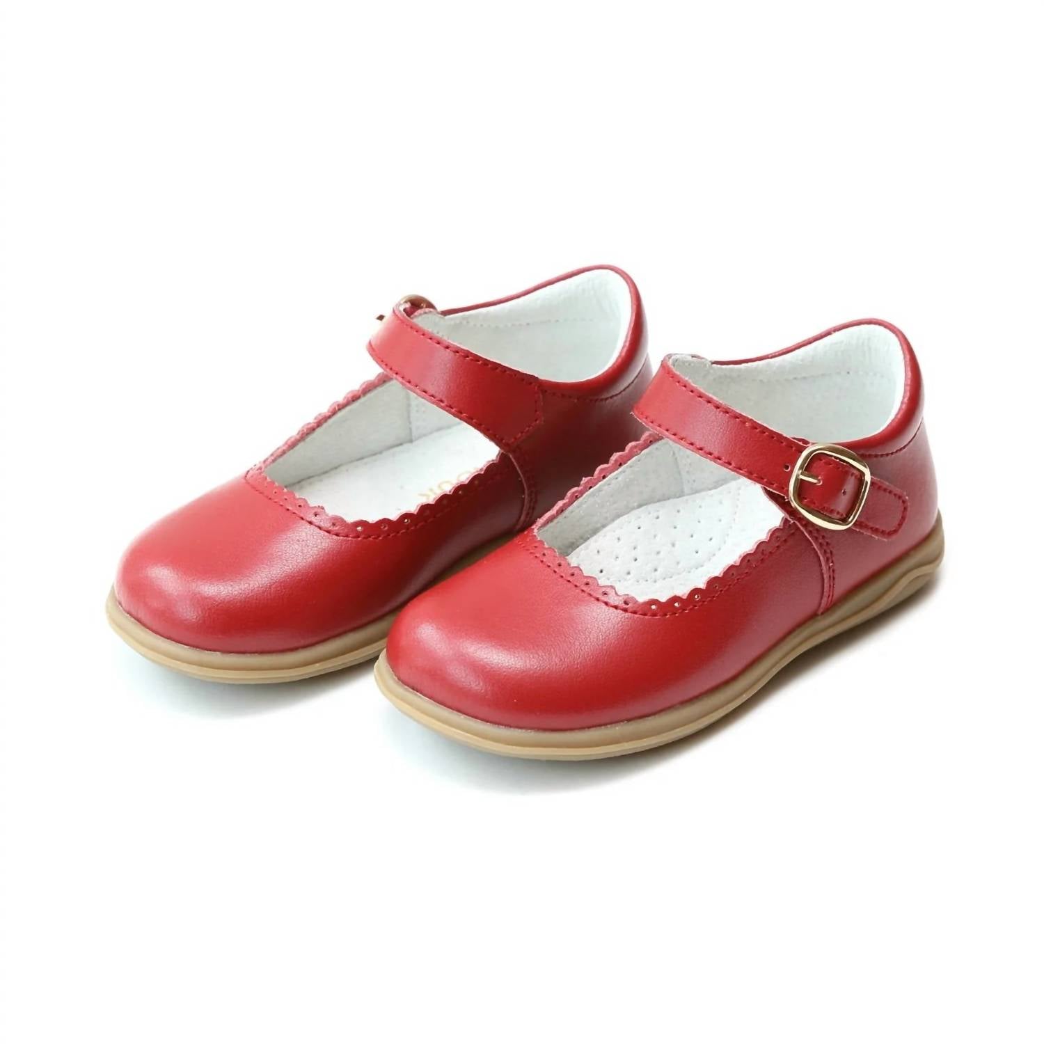 L'Amour - Girl's Chloe Scalloped Mary Jane Shoes - Toddler