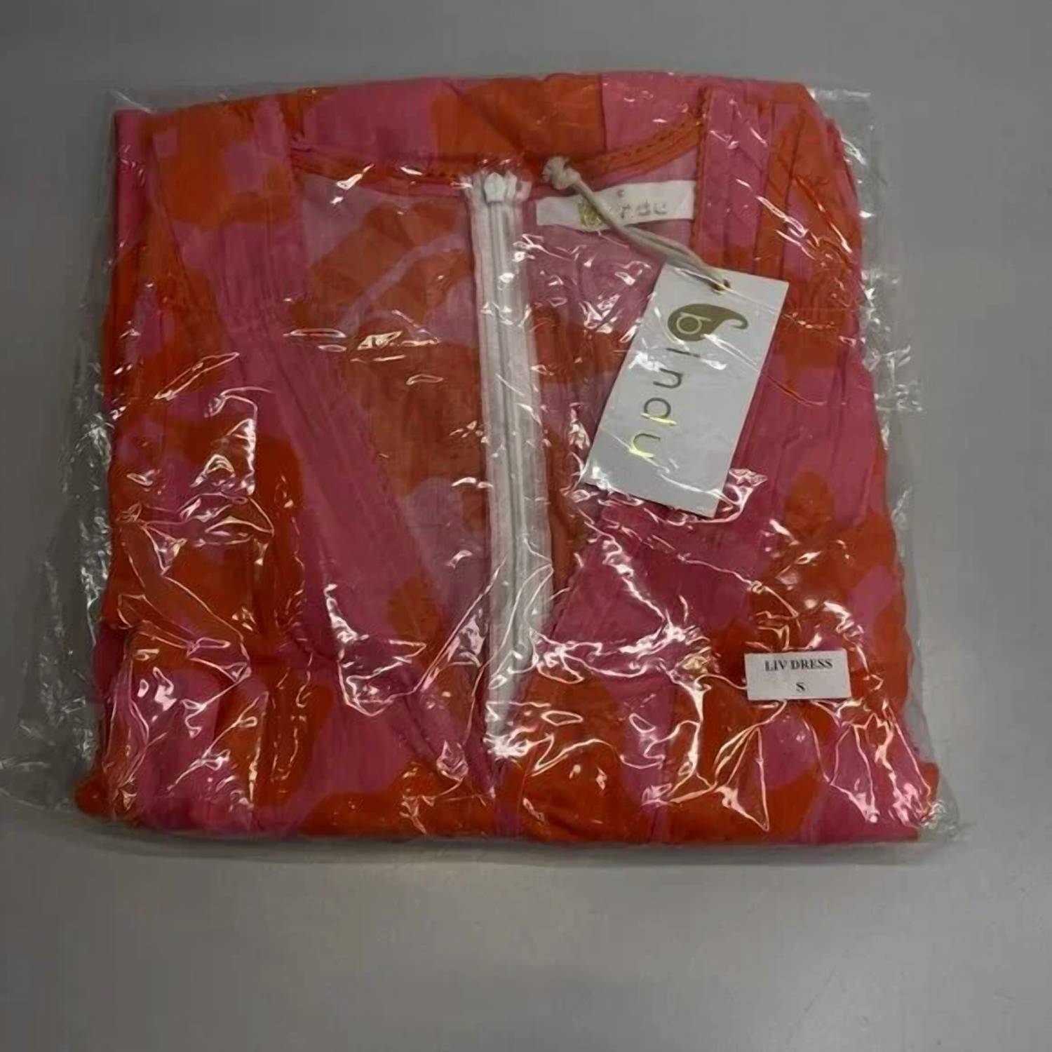 Bindu Women's Liv V-neck Mini Dress in pink red - women's dress - view 10