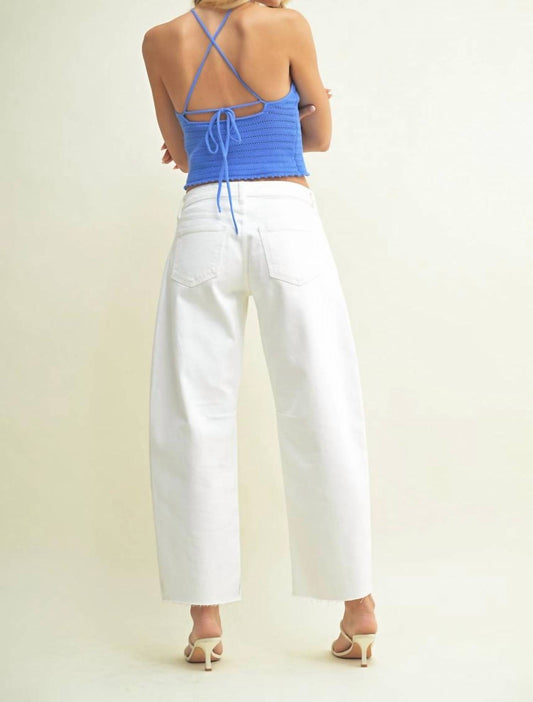 Just Black Denim - Mid-rise Barrel Jeans