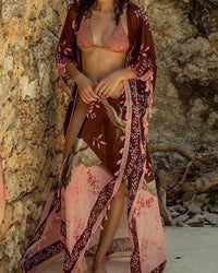 Agua Bendita - Sam Fringe Tunic Cover Up Maxi Dress