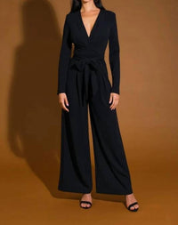 Flying Tomato - Midnight Mama Long Sleeve Stretchy Jumpsuit