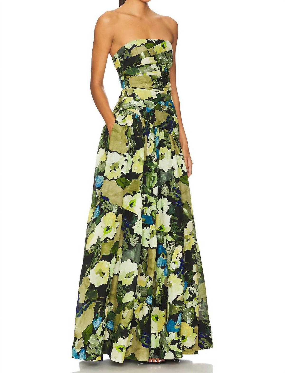 Shona Joy - Weyes Strapless Tiered Maxi Dress