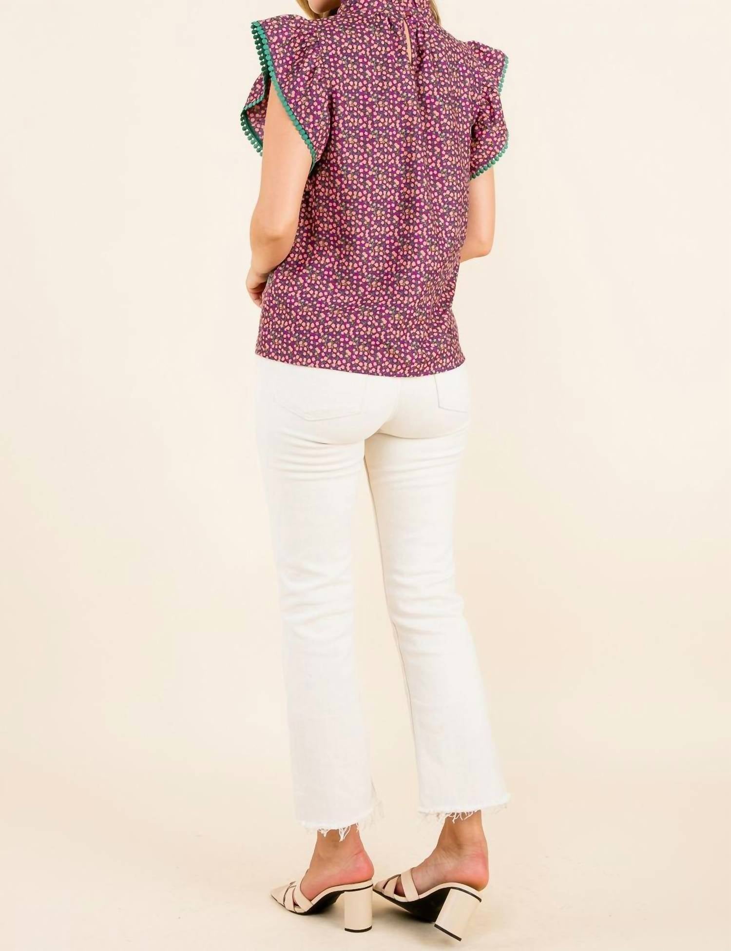 Thml - Twists & Turns Flutter Sleeve Top