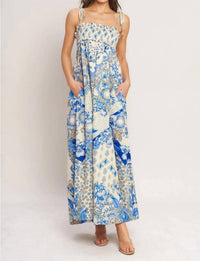Flying Tomato - Smocked Bodice Maxi Dress