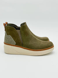BLOWFISH Women's Charming Wedge Pull On Sneaker in olive - women's sneaker