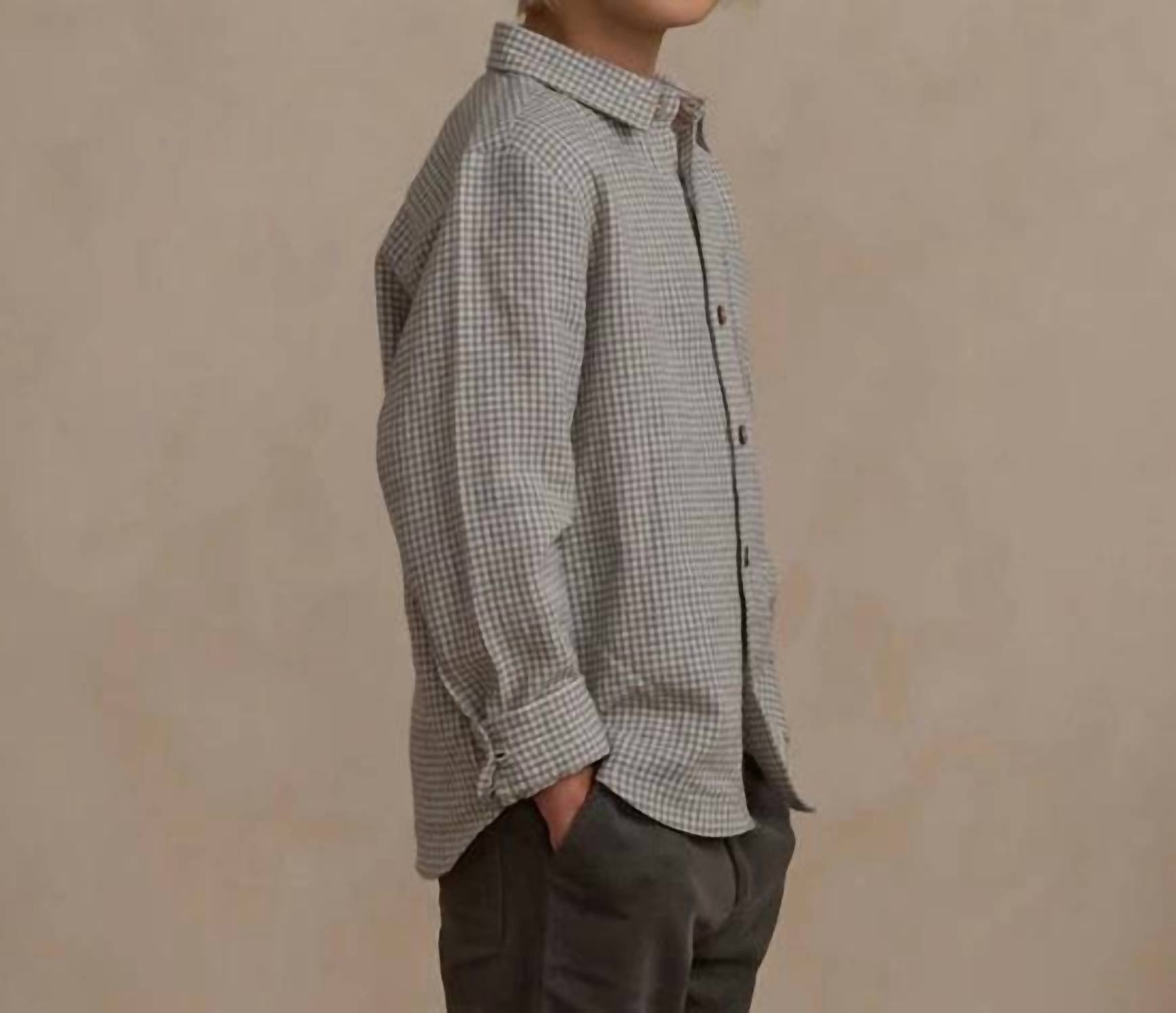 Rylee + Cru - Boys Long Sleeve Button Up