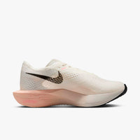 NIKE Women's Vaporfly 3 Road Racing Shoes in sail crimson tint guava - women's shoe - detail view