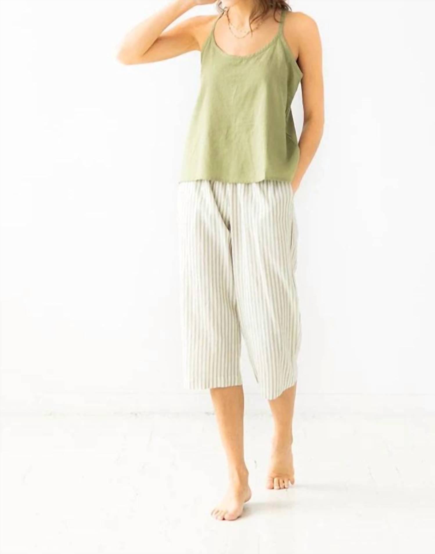 Salua - Woven V-back Tank