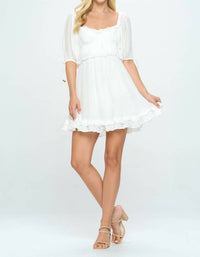 Flutter Sleeve Mini Dress