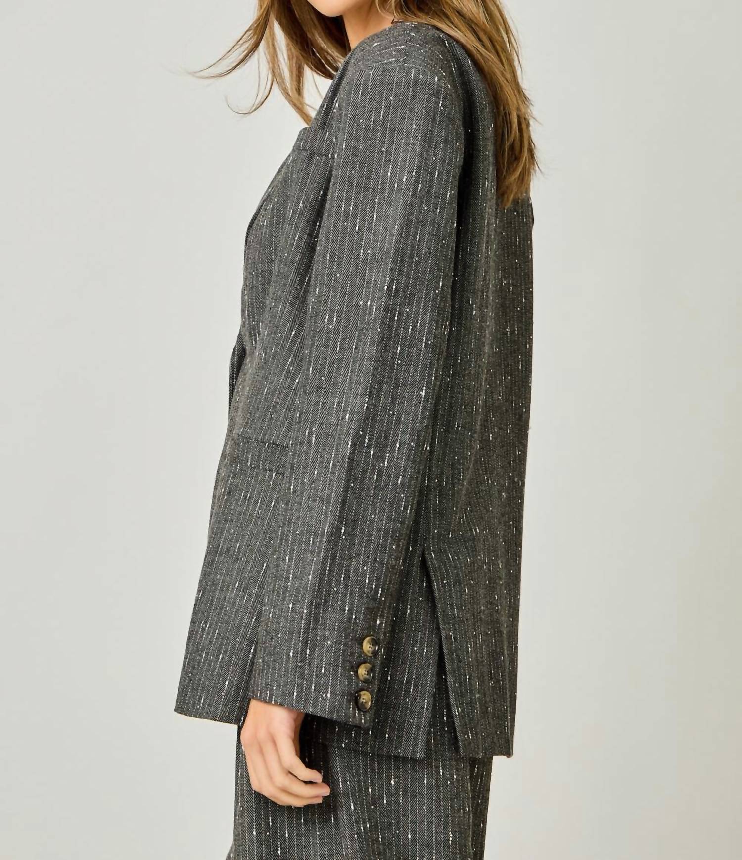 Mystree - Sparklet Pinstripe Blazer