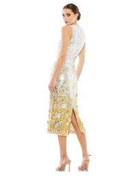 Mac Duggal - Floral Skirt Sequin Dress