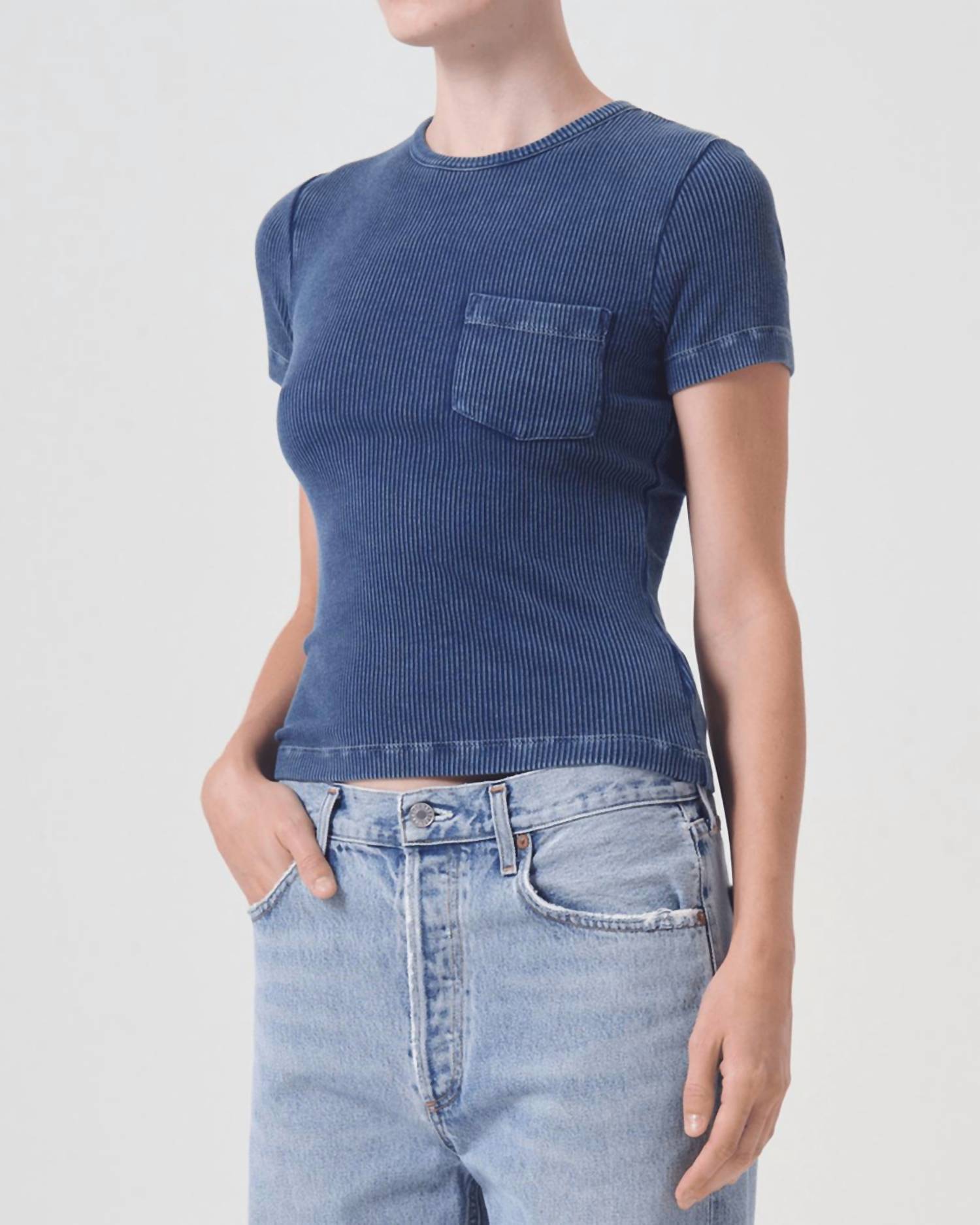 Agolde - Arlo Rib Pocket Tee