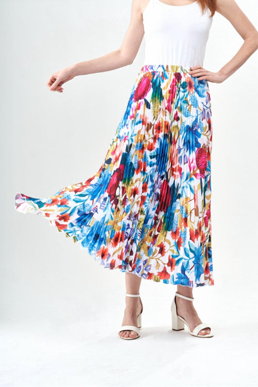 Insight - Joy floral pleated skirt