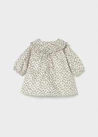 Mayoral - Girls Aceituna Printed Velvet Dress