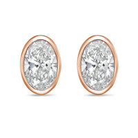 Diana M Jewels - Women's Oval Lab-grown Diamond Stud Earrings (3.00 Tcw) - Signature
