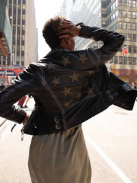 Mauritius - Women's Christy Star Leather Jacket