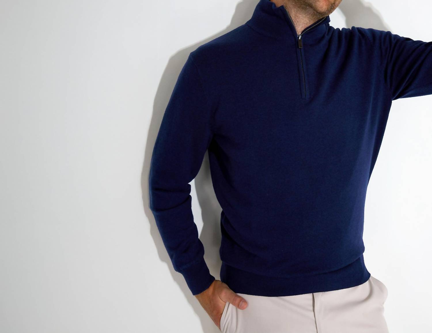 Abacus Sportswear Us - Liffin Knitted Half-zip Windstopper Sweater