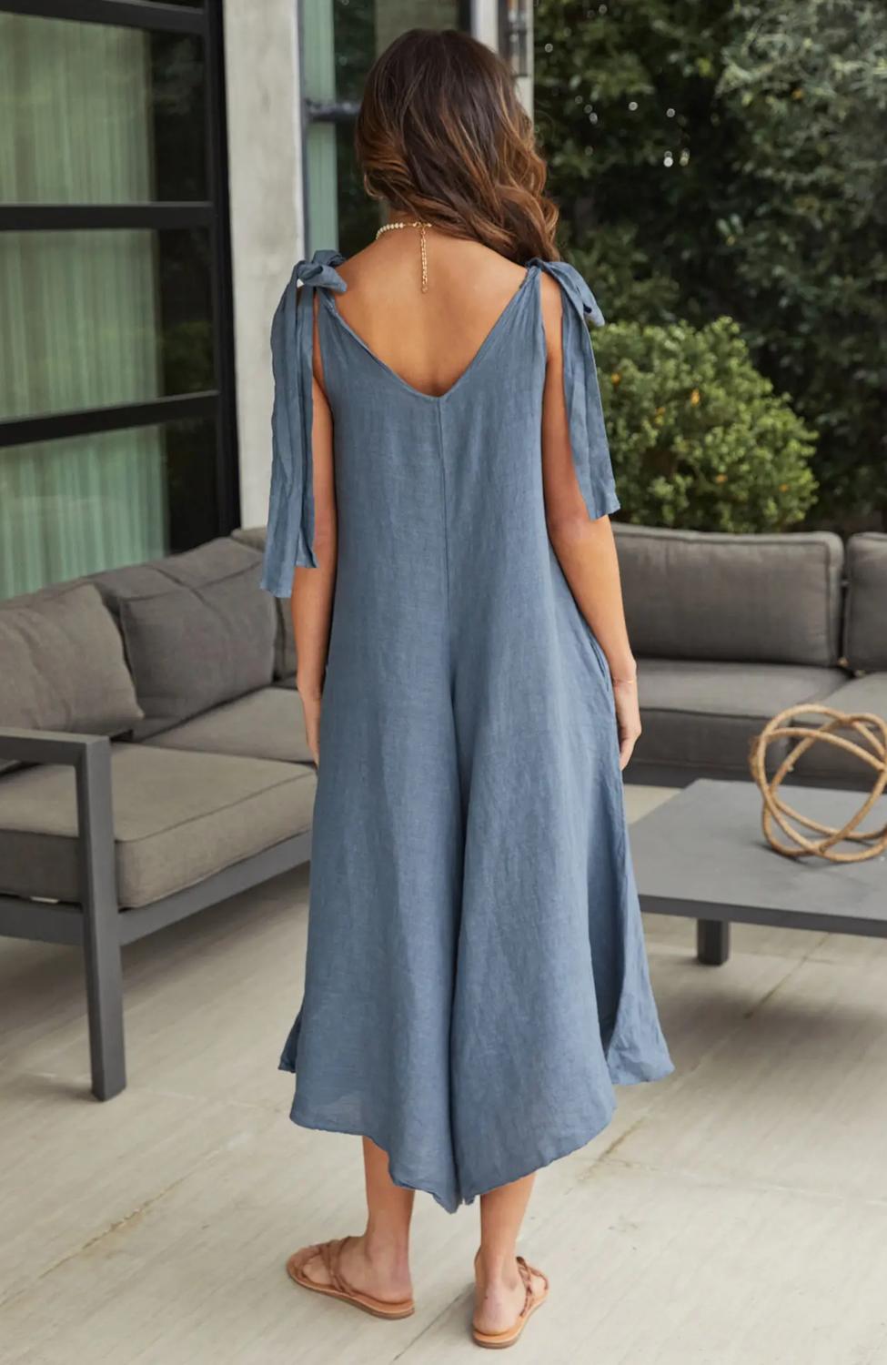 Milio Milano - Tie Shoulder Jumpsuit
