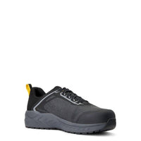 ARIAT Men's Outpace Composite Toe Work Shoe in charcoal blazing yellow - men's shoe - alternate view