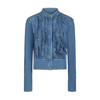Twp - Patti Ruffled Denim Jacket