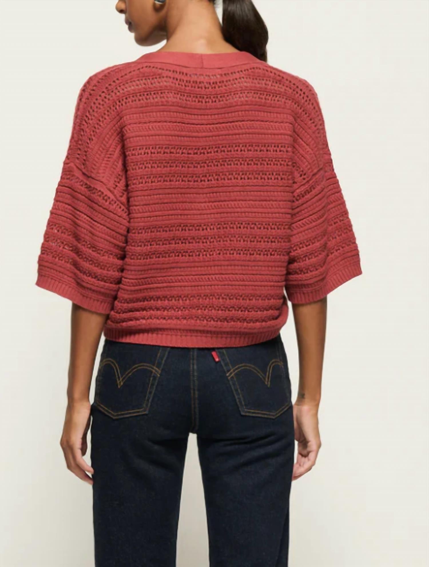 Nation Ltd - Tabby Crochet Cardigan