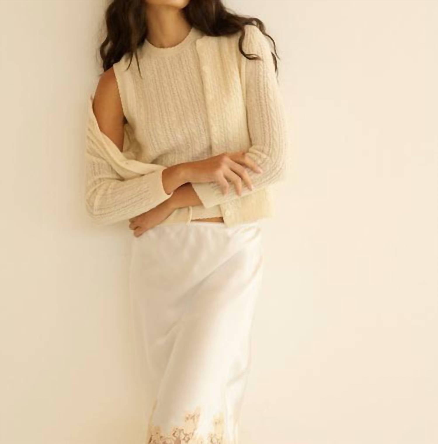 Dôen - Danae Cashmere Cable Cardigan