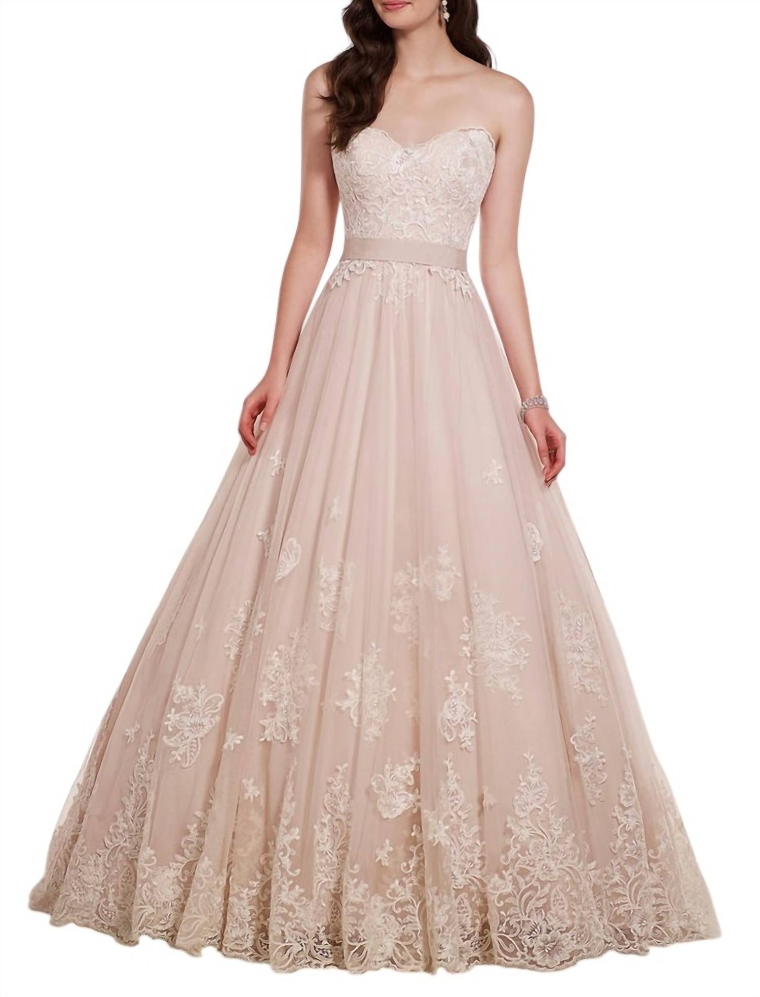 Essence Of Australia - Lace on Tulle Designer Wedding Dress