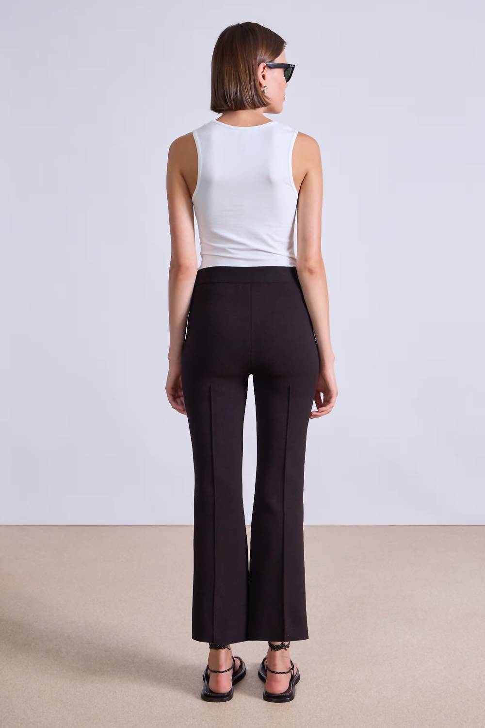 APIECE APART Rene Pull On Pant in deep espresso - women's pants - detail view