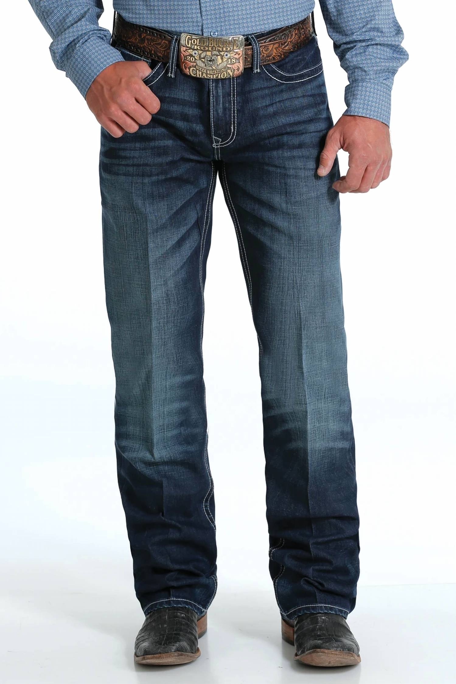 Cinch - Ian Slim Mid Rise Bootcut Jeans