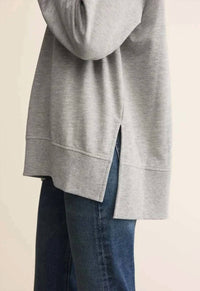 Z Supply V-neck Pullover Sweater in heather grey - women's sweater - view 4