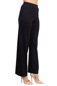 For The Republic - Women's Elastic Solid Pull On Jersey Pant