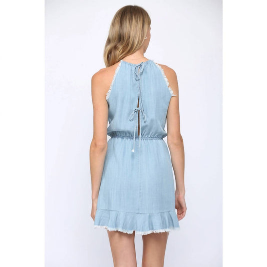 Fate - Isla Tencel Frayed Hem Dress