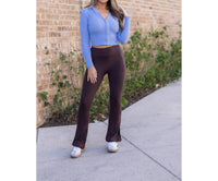 Julia Rose The Flare Leggings in brown - women's pants