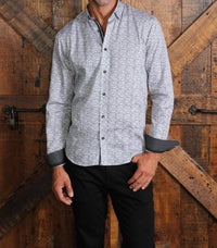 Eight X - Lucky Roll Print Button Down Shirt With Trim