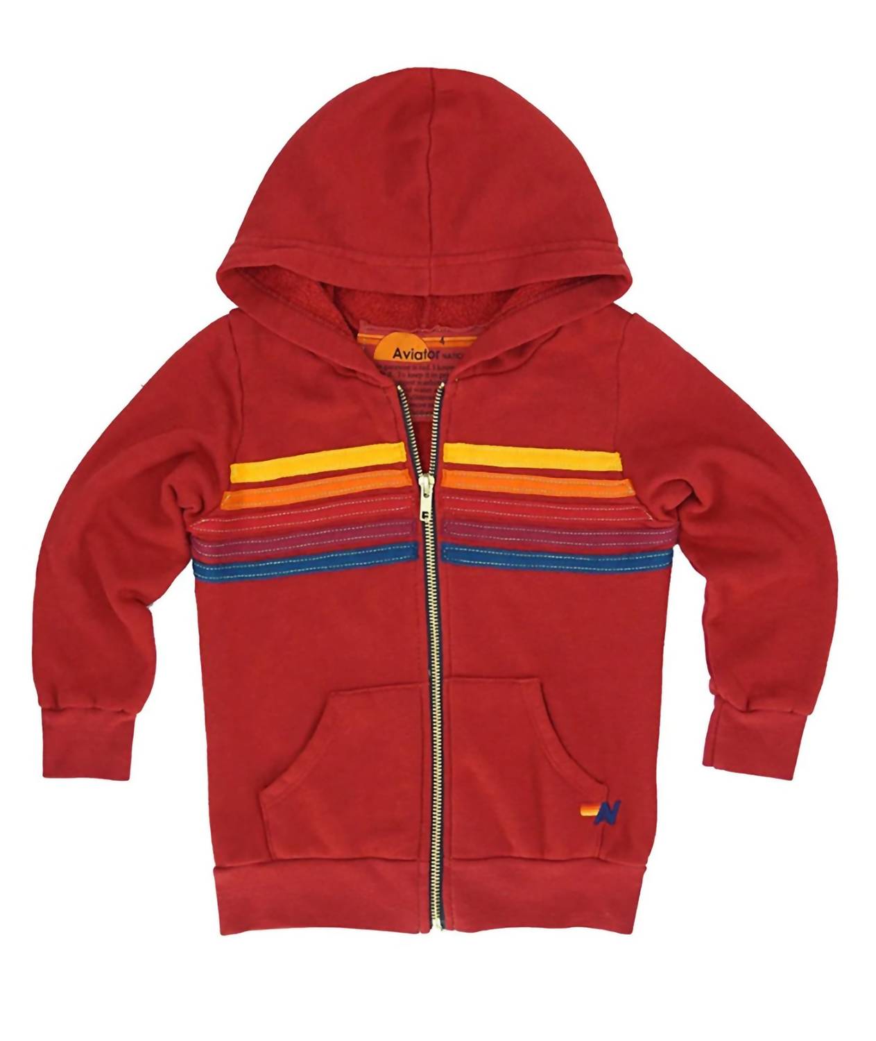 Aviator Nation - Kid's Stripe Zip Hoodie