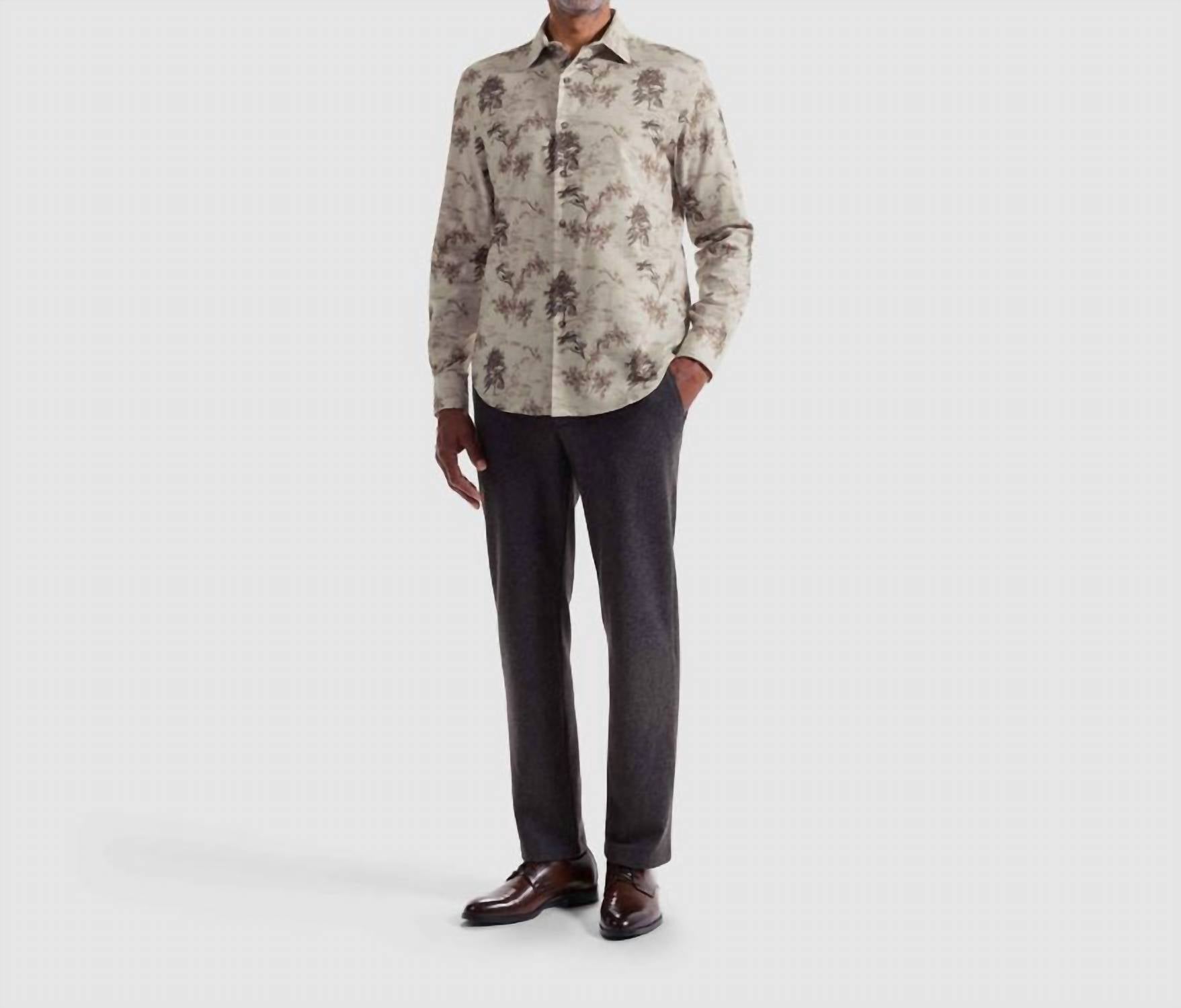 Bugatchi Uomo - Julian Nature Toile De Jouy Shirt