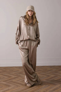 Summum - Crinkle Satin Trouser