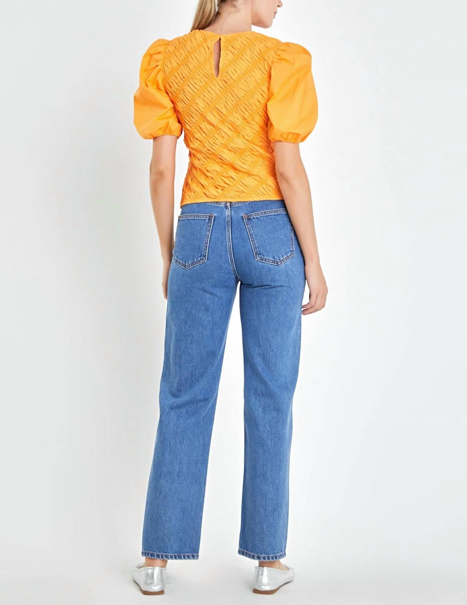 English Factory - Asymmetrical Smocked Top