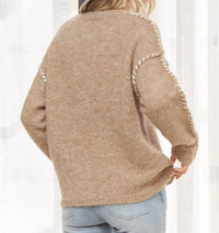 Madelyn - Haven Stitch Detail Sweater - Plus