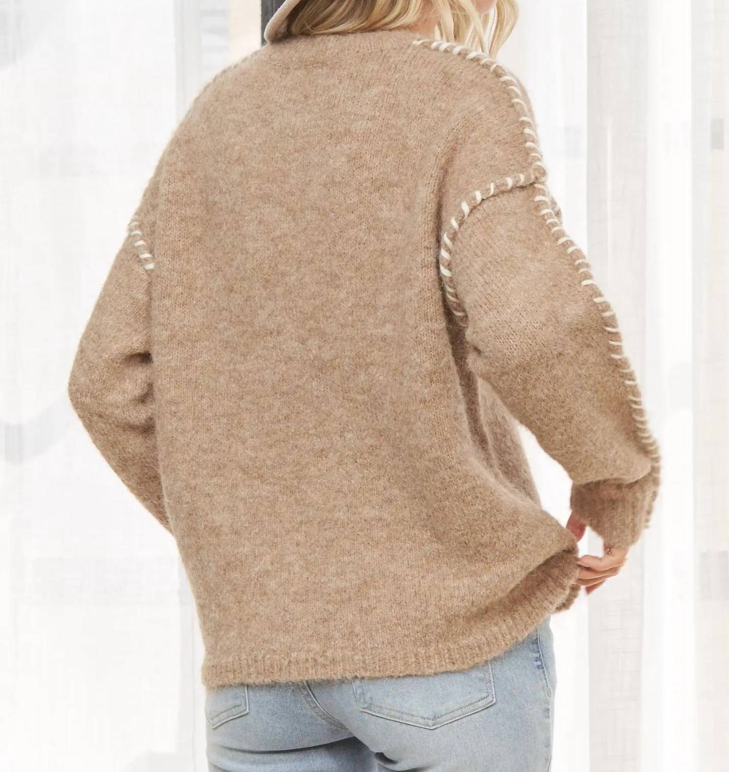 Madelyn - Haven Stitch Detail Sweater - Plus