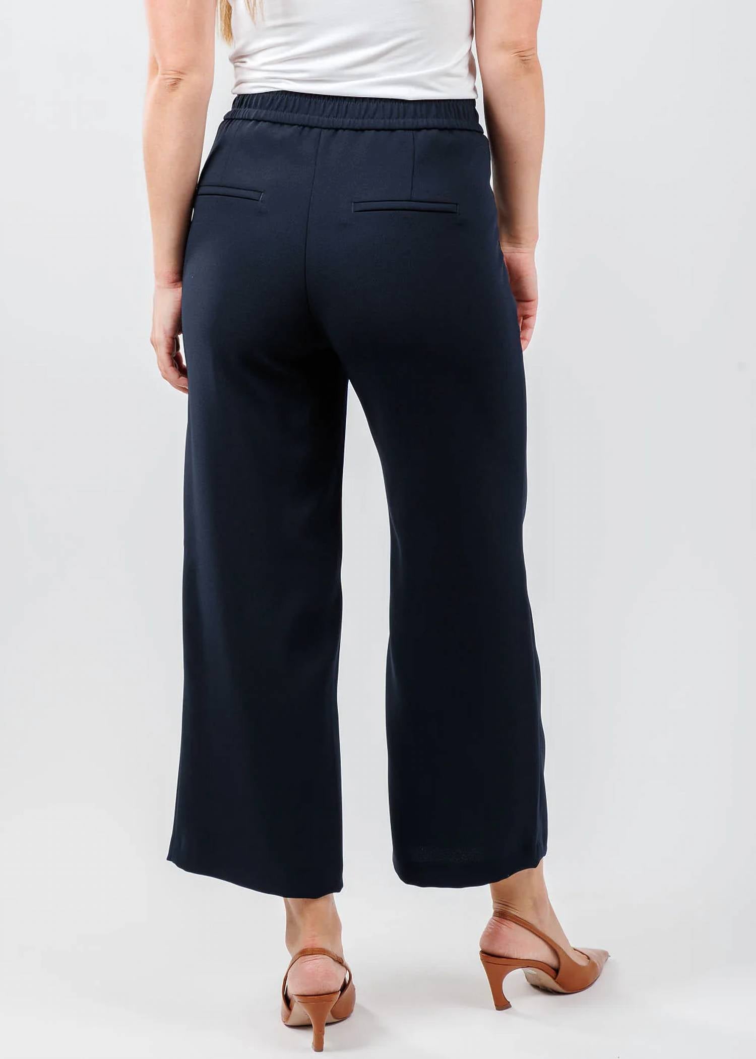 Mac - Chiara Crop Floating Crepe Pants