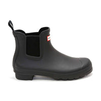 HUNTER Women's Original Chelsea Boots in black - women's shoe - detail view