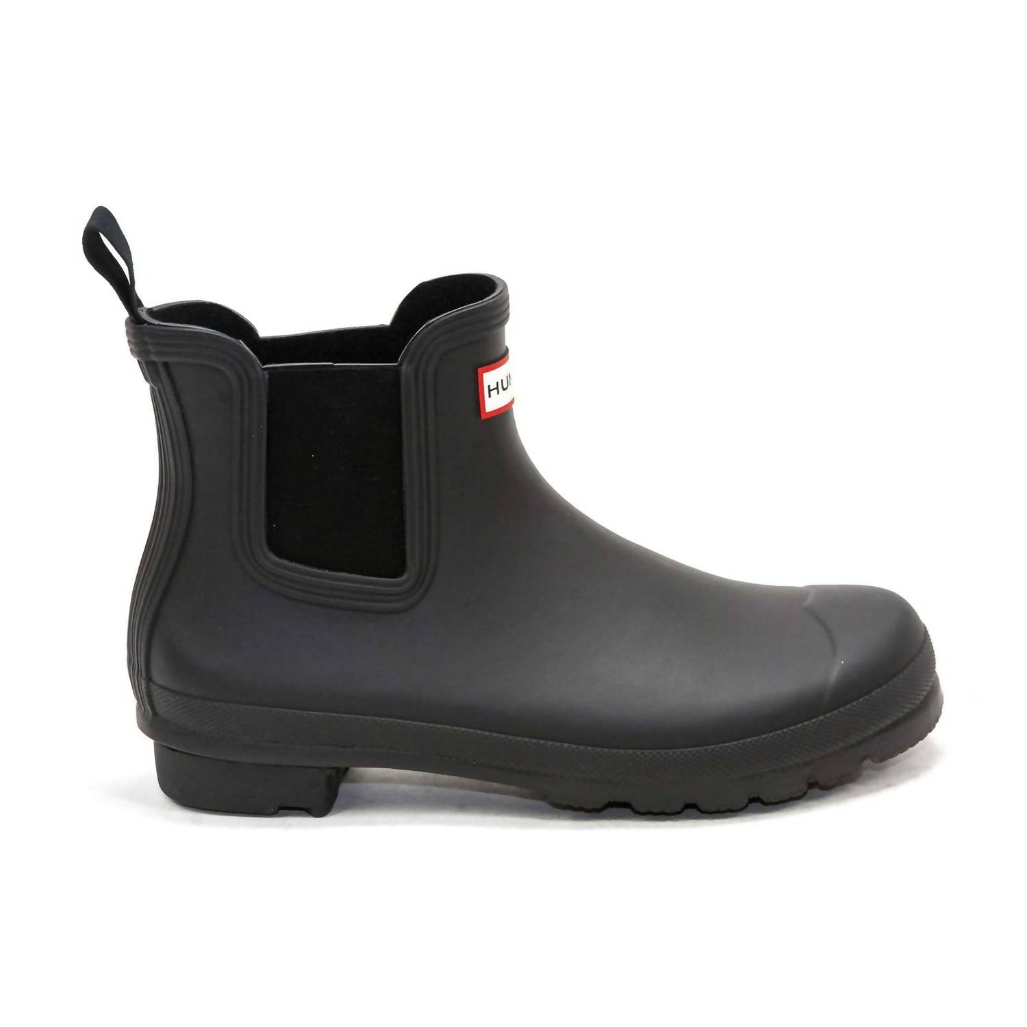 HUNTER Women's Original Chelsea Boots in black - women's shoe - detail view
