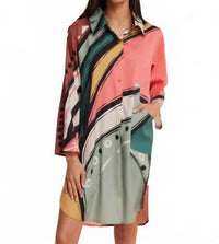 Modaposa - Women's Gabriella Abstract Fall Resort Dress
