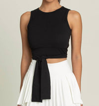 Gold Hinge - Tie Wrap Around Yoga Top