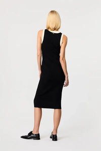 Toccin - Victoria Sleeveless Tie-front Midi Dress